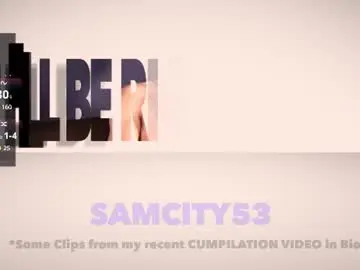 Chaturbate Best live sex cam show of samcity53